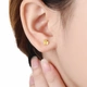 Saturday Fuzu gold earrings gold earrings women's mini gold flower earrings priced at 0.6g Saturday Fuzu gold earrings gold earrings women's mini gold flower earrings priced at 0.6g