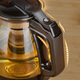 Lilac glass teapot, thick and heat-resistant, filtered scented tea kettle, anti-collision bottom protection, durable office kung fu teacup, glass tea set 1700ml Lilac glass teapot, thick and heat-resistant, filtered scented tea kettle, anti-collision bottom protection, durable office kung fu teacup, glass tea set 1700ml
