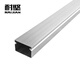 Hard-resistant aluminum alloy square trunking, surface mounting, square cloth, outer opening, brushed aluminum large cover, metal square trunking, electrical accessories 100mm*50mm Hard-resistant aluminum alloy square trunking, surface mounting, square cloth, outer opening, brushed aluminum large cover, metal square trunking, electrical accessories 100mm*50mm