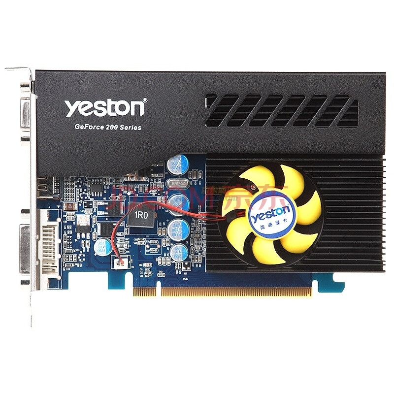 盈通(yeston)gt220-tc512gd2 2va 战神版 625/667 256m/128位 ddr2