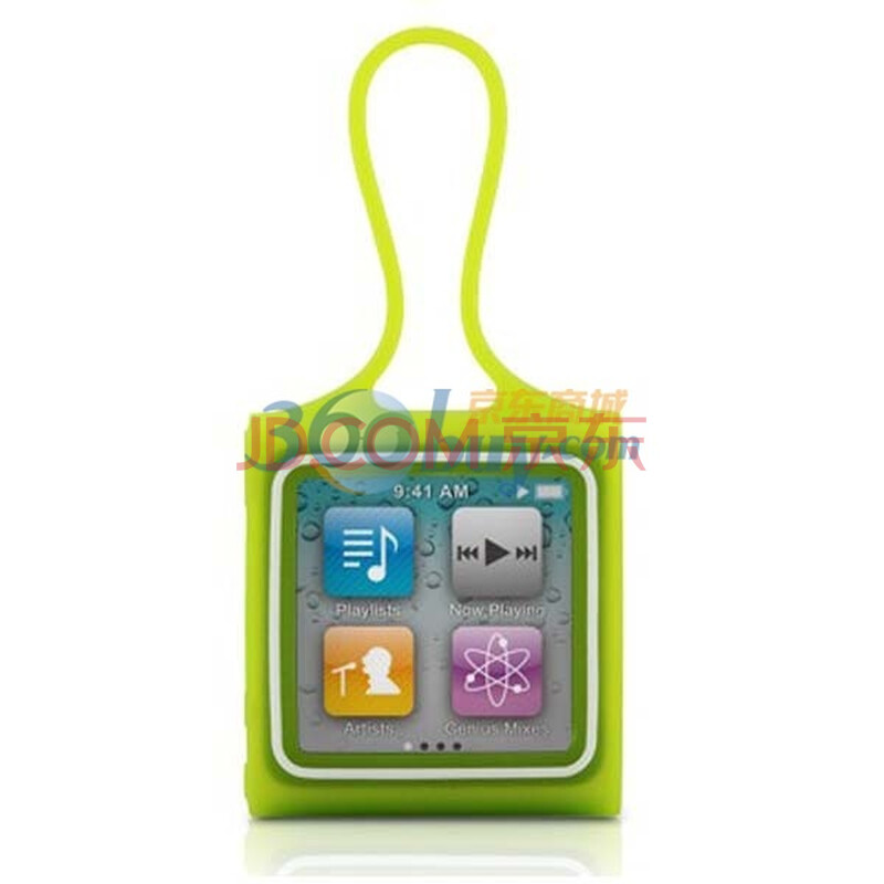 Bone ipod  nano6代 硅胶保护套 带卷线功能 送贴膜 绿色