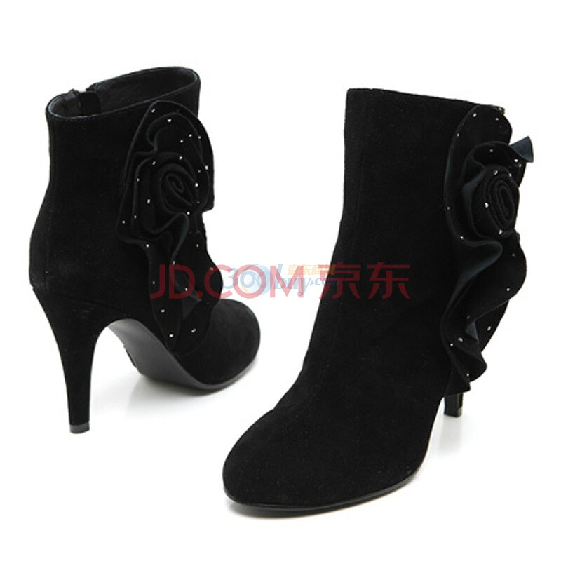 【百丽黑色羊猄女靴黑色39码BDQX777-5U1DZ0245】BeLLE百丽2010冬季黑色羊猄女靴黑色39码BDQX777-5U1DZ0245图片