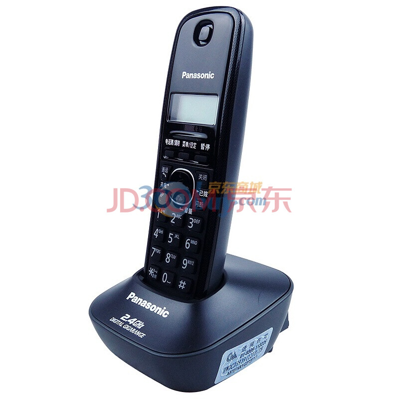 松下(Panasonic) KX-TG12CN-1 2.4G 数字无绳电话机（碳色灰）