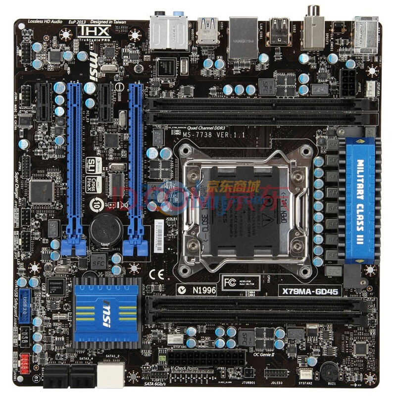 微星（msi）X79MA-GD45主板（Intel X79/LGA2011)