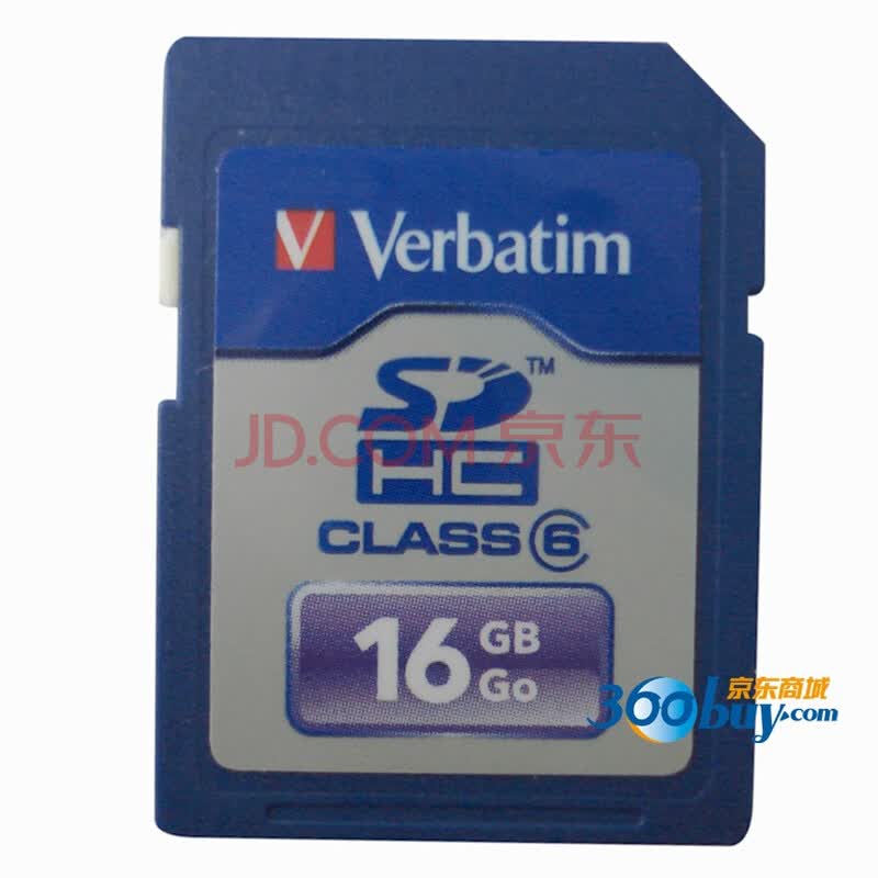 威宝（Verbatim）疾速SDHC存储卡Class6 16GB