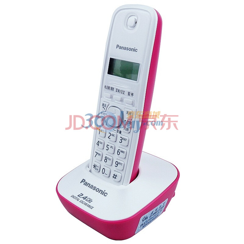 松下(Panasonic) KX-TG12CN-1 2.4G 数字无绳电话机（时尚粉）