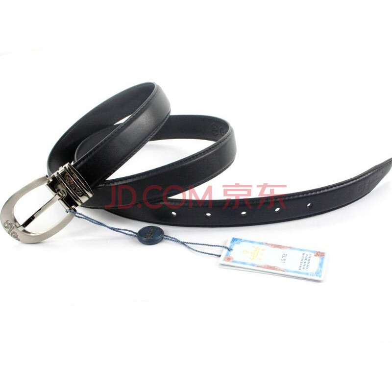 金利来针扣皮带黑色