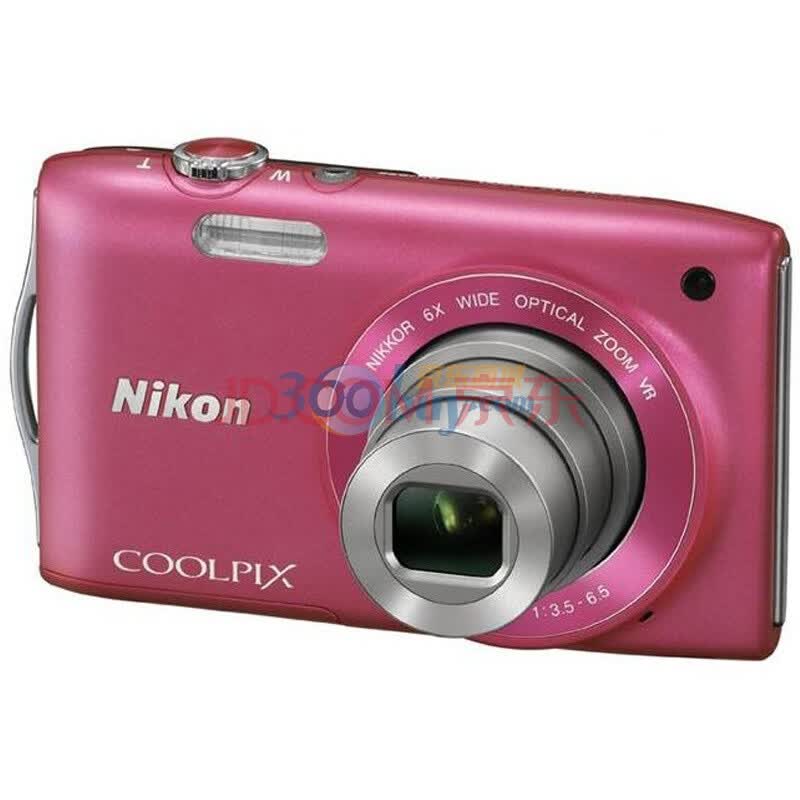 NIKON 尼康 Coolpix S3300 数码相机 (粉色）