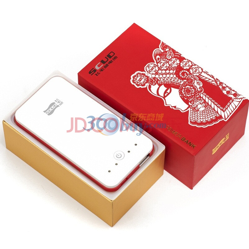 飞毛腿（SCUD）L930 象牙白 4300mAh 移动电源/万能充电宝 适用于iPhone/iPad/PSP/iPad2/iPhone 4/iPhone 4S