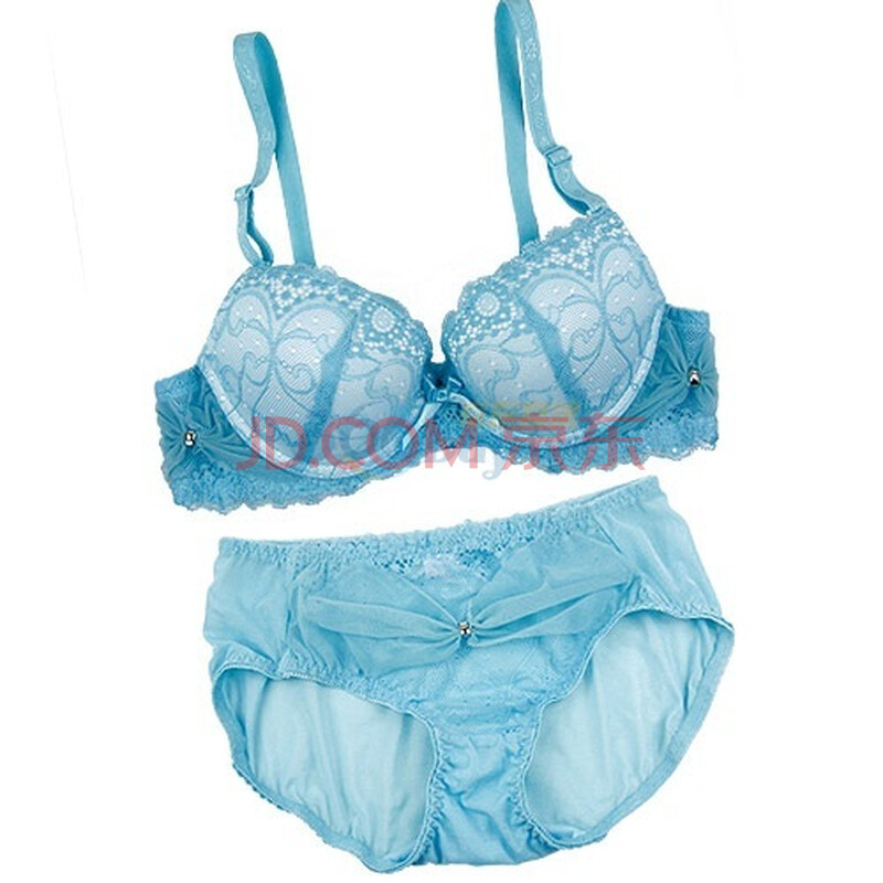 【缪诗樱之密语蕾丝中厚侧推聚拢<em>文胸套装</em> 晴