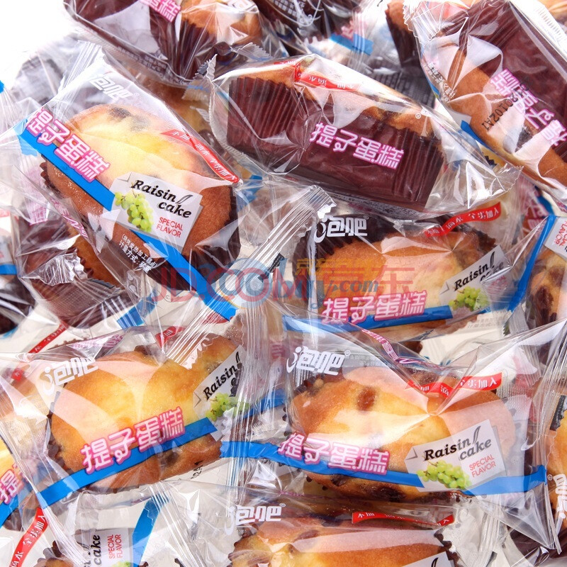 【泡吧蛋糕】泡吧提子蛋糕整箱装2500g图片