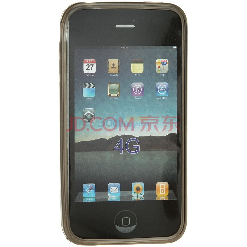 优乐（U.love）U-C199 美人鱼-软胶套  for iPhone4保护套 黑色