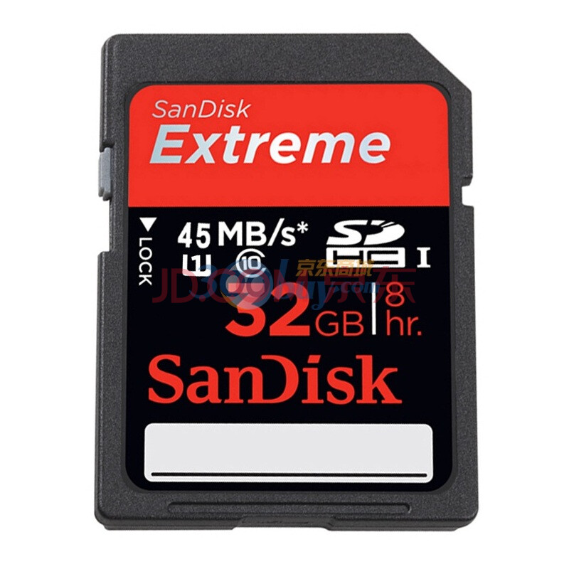 SanDisk（闪迪）32GB Extreme 至尊极速SDHC存储卡（class10）45MB/S