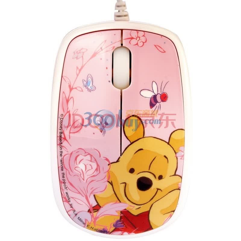 迪士尼（Disney）MN201 有线光学鼠标（甜蜜维尼）