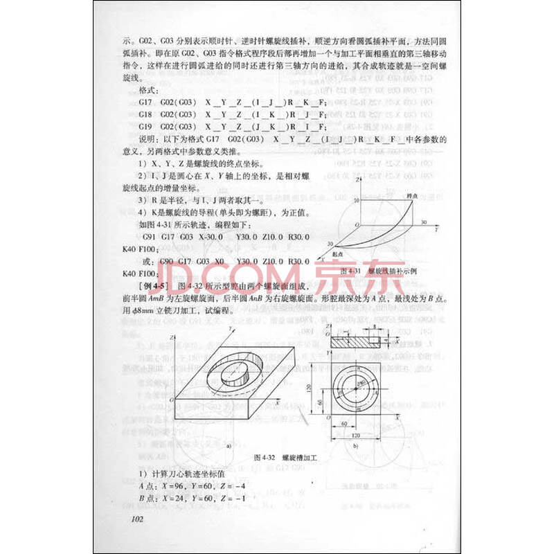 数控机床编程指令的解释