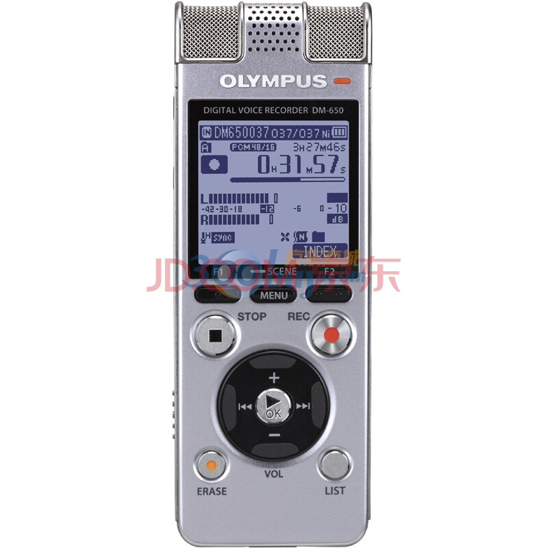 奥林巴斯（Olympus）DM-650 4GB录音笔 银色