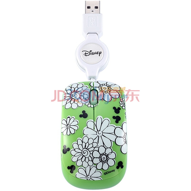 迪士尼（Disney）MN303 伸缩线光学鼠标（芥末米奇）