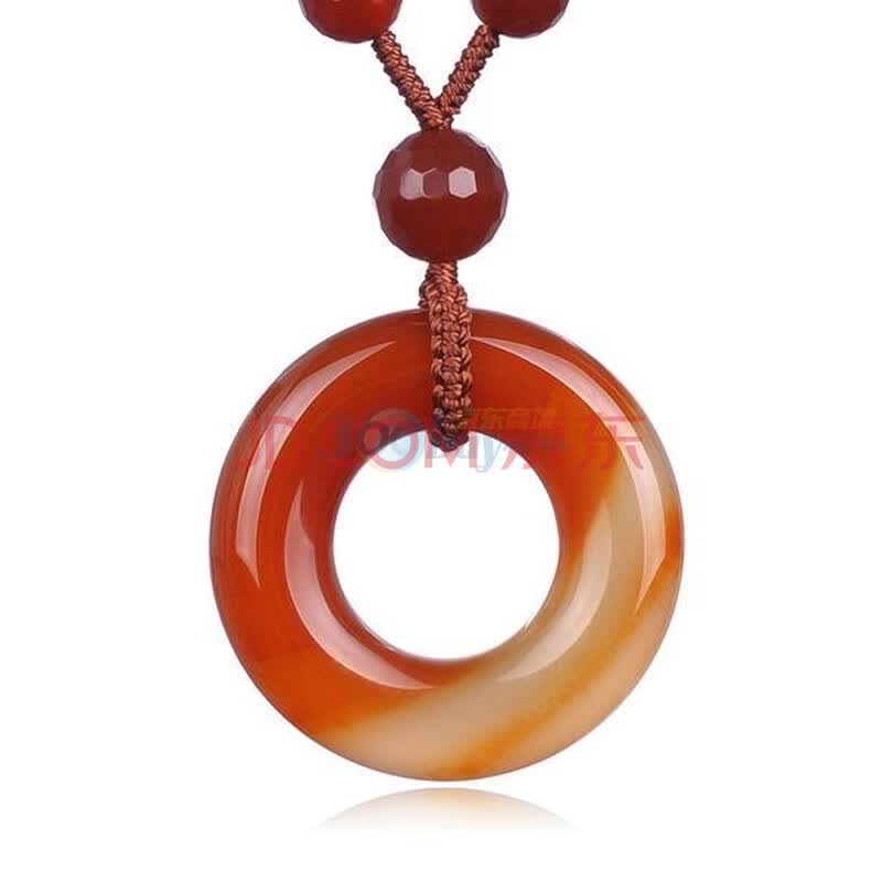 吉祥天然红<em>玛瑙毛衣链</em>(权威质检证书/纯手工制