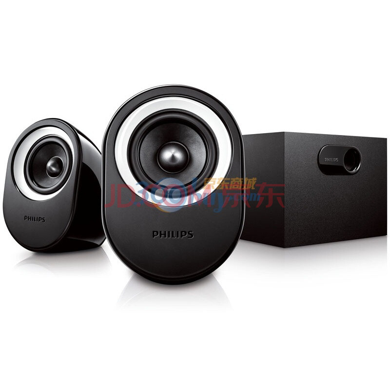 飞利浦（PHILIPS）SPA2380通用型音箱  2.1多媒体音箱  黑色