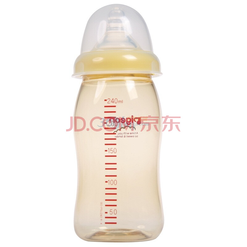 【贝亲奶瓶】贝亲母乳实感宽口径塑料奶瓶24