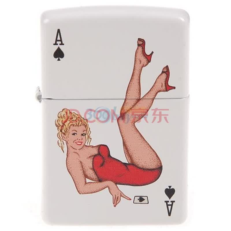【<em>芝宝打火机</em>】<em>ZIPPO打火机美女</em>黑桃A24815