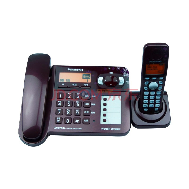 松下 (Panasonic) KX-TG70CN 2.4G数字无绳电话机 (樱花印色)