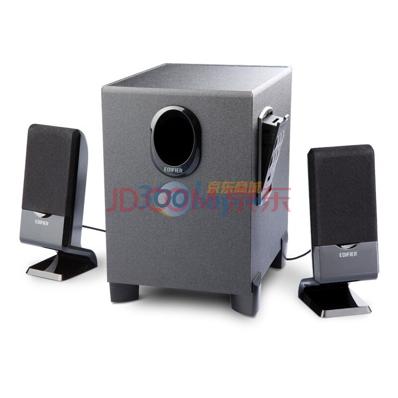 漫步者（EDIFIER） R102PF 集成USB/SD/FM、高性价比的入门级2.1多媒体有源音箱 黑色