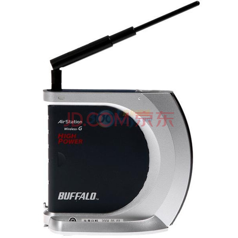 巴比禄（BUFFALO）WHR-HP-G54-AP 125M无线宽带路由器（小黑）