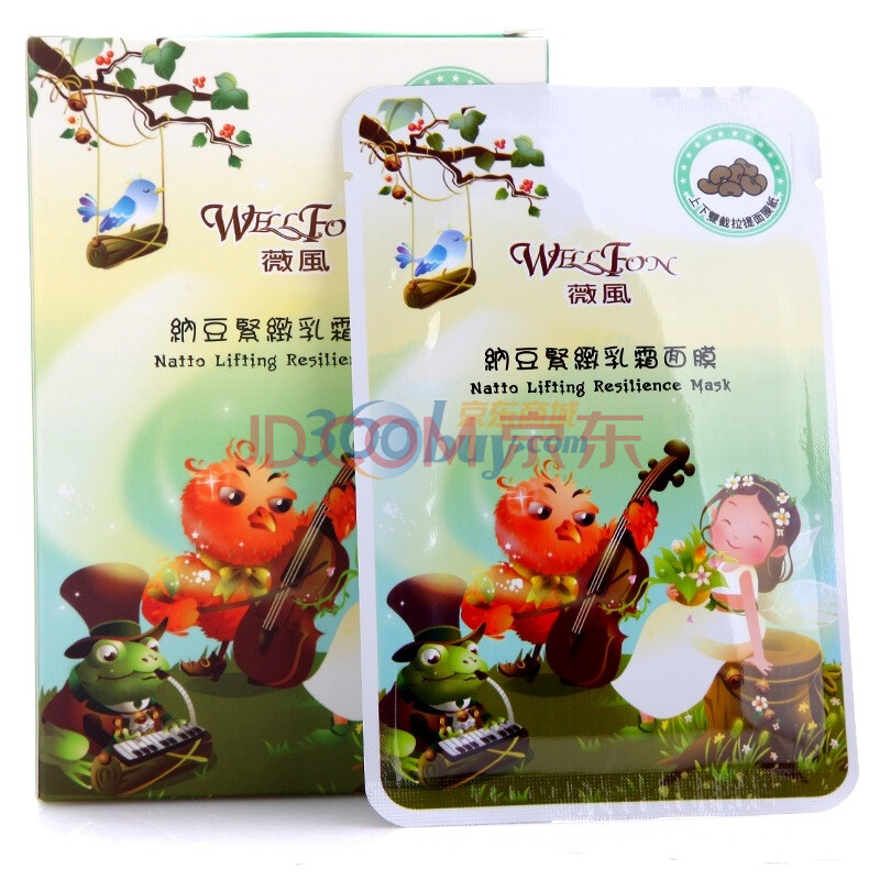 薇风纳豆紧致乳霜面膜 10片
