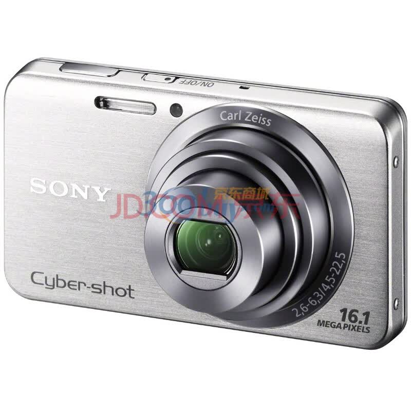 索尼（SONY） DSC-W630 数码相机 银色（1610万像素 2.7寸屏 5倍光变 25mm广角）