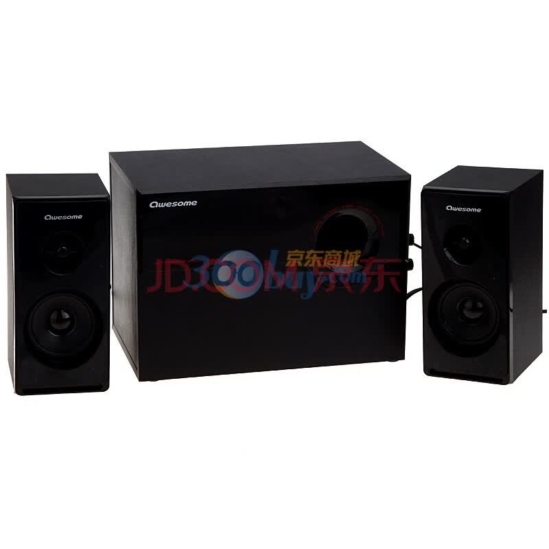傲森（Awesome） PK-200C 2.1声道多媒体有源音箱 黑色