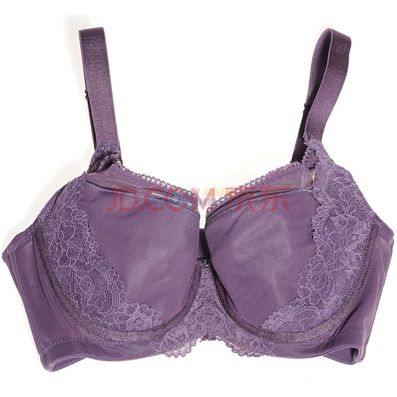 【体会难忘经典-水滴软棉<em>大杯文胸</em> BQ0292-紫