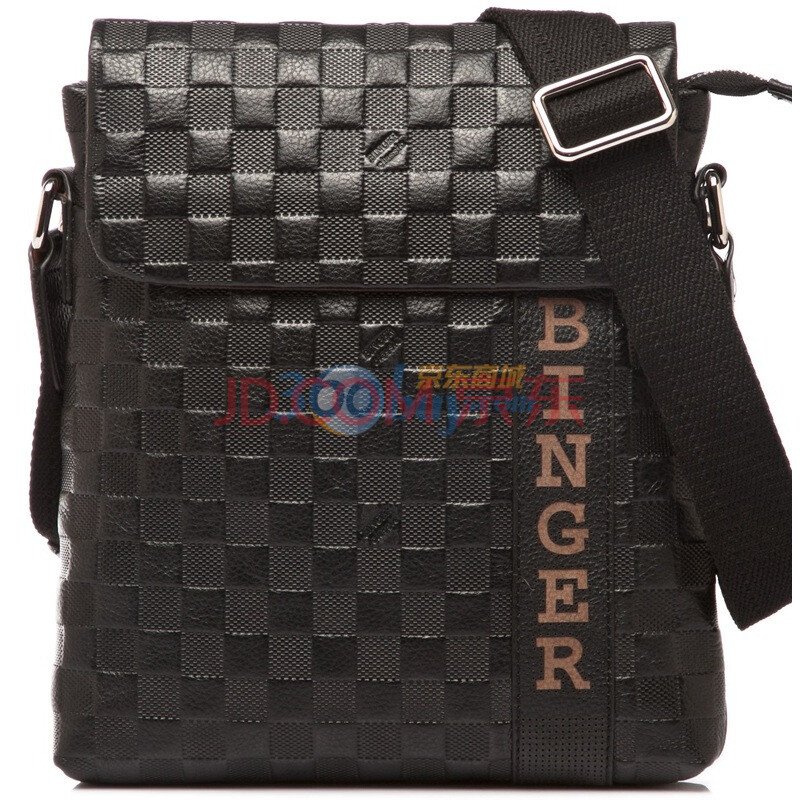 【宾格单肩包】BINGER宾格格调系列头层摔纹