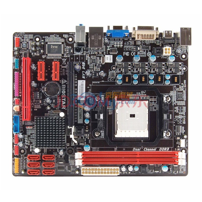 映泰（BIOSTAR）A75MH 主板(AMD A75 /Socket FM1)