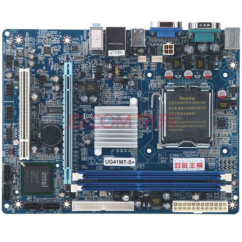 双敏(unika)ug41mt-s 主板(intel g41/lga 775)