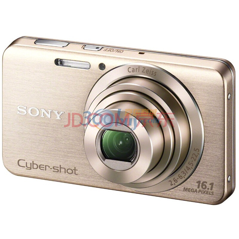 索尼（SONY） DSC-W630 数码相机 金色（1610万像素 2.7寸屏 5倍光变 25mm广角）