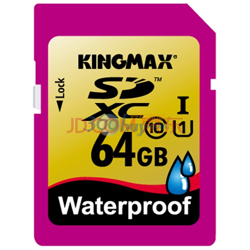 胜创（kingmax）64G SDXC高速防水存储卡（class10）