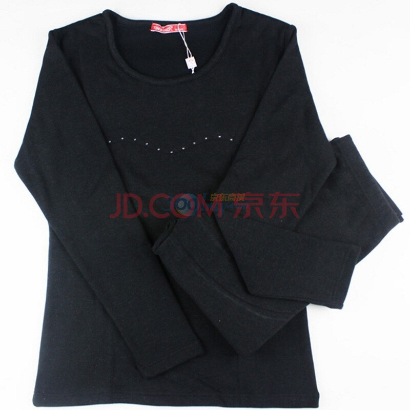 【纤丝鸟羊毛蛋白棉<em>女士</em>保暖<em>内衣</em>8562黑<em>XL</em>】