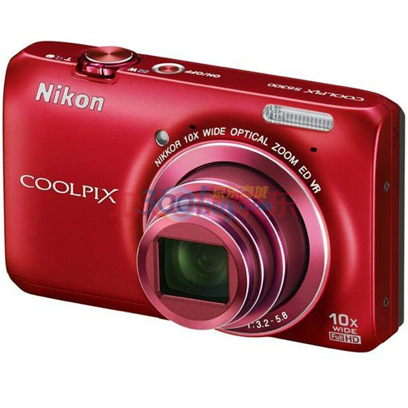 NIKON 尼康 Coolpix  S6300 数码相机 (红色 3D）