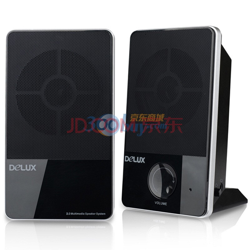 多彩（ＤＥＬＵＸ） DLS-2011U 2.0迷你音箱 黑银