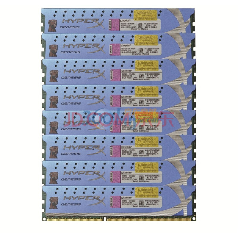 金士顿（Kingston）骇客神条 DDR3 1600 32GB(4Gx8条)台式机内存(HX1600C9D3K8/32GX)