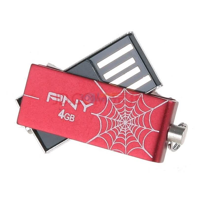 必恩威（PNY）U盘 AVS防毒加密盘4G（红色）
