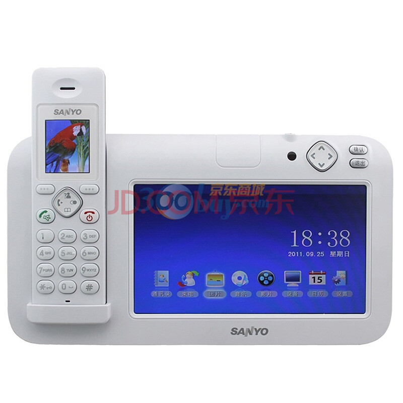 三洋（SANYO）2.4G数字电话多媒体系列系列DA690白