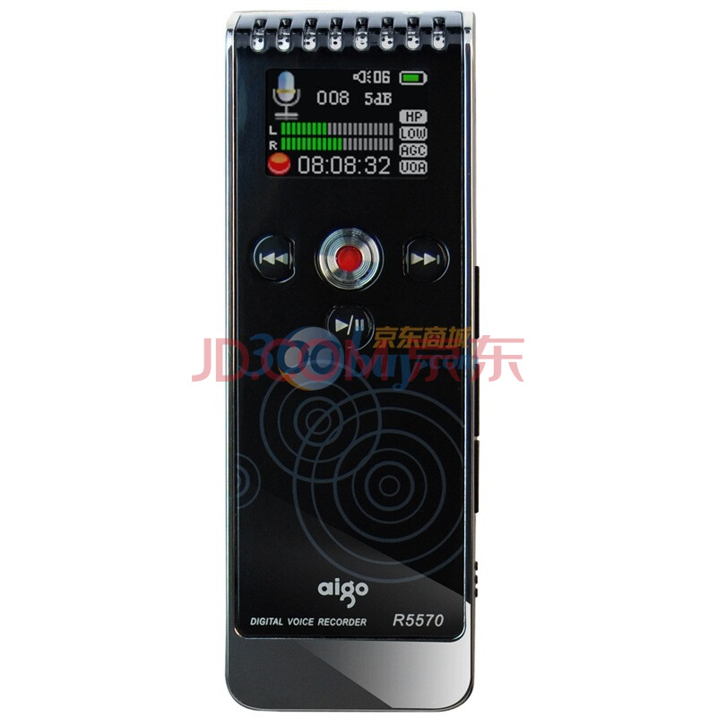 爱国者（aigo） 录音笔R5570 4G彩屏 mp3 黑色