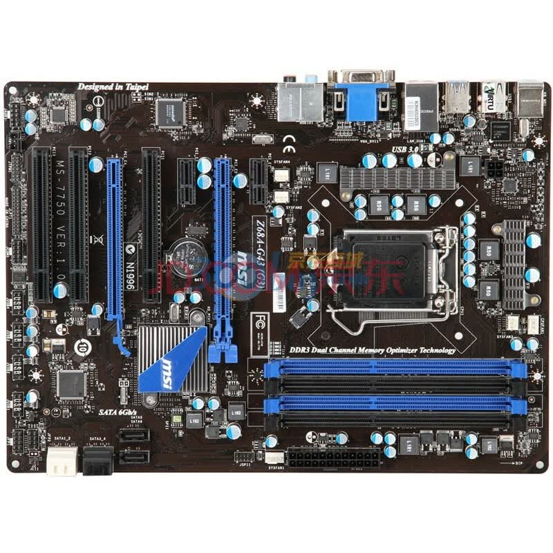 微星（msi）Z68A-G43 (G3)主板（ InteZ68(B3)/LGA1155）