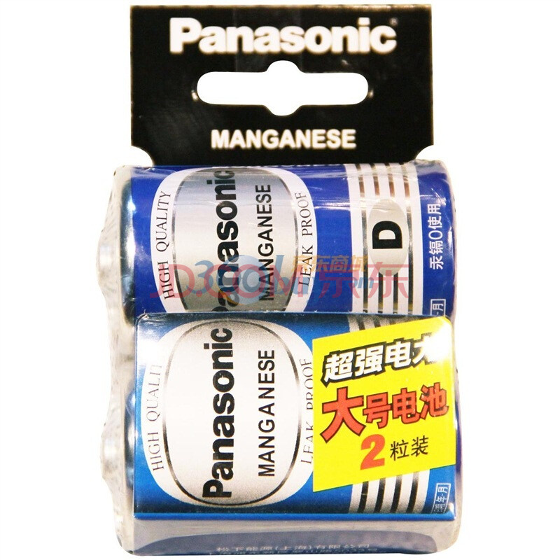 松下（Panasonic） R20NU/2SC 碳性电池大号青色2粒简卡装