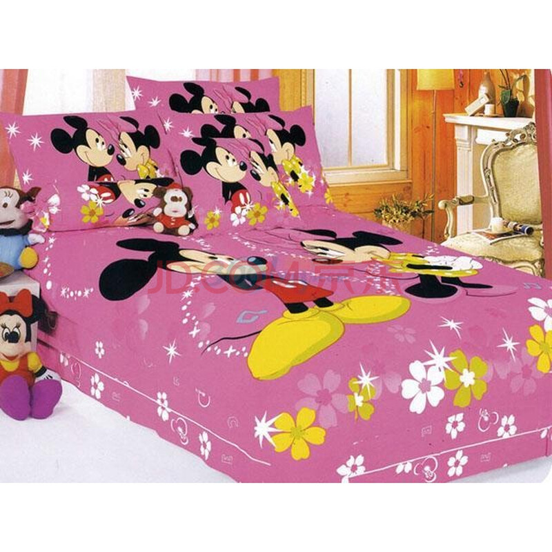 迪士尼全棉儿童床单四件套-甜蜜米奇709