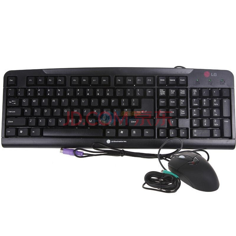 【LG刀锋】LG 刀锋键盘鼠标套装(黑色)PS2接