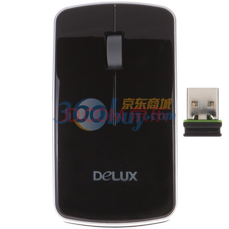 多彩（Delux）M125GB 无线鼠标 黑色