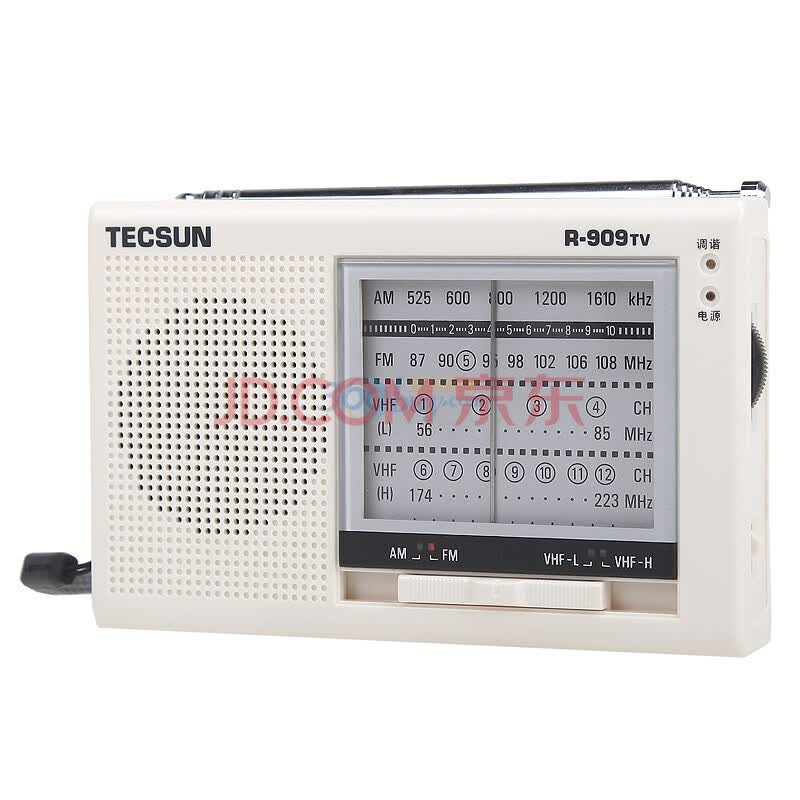 德生(TECSUN) R909TV 调频／调幅／电视伴音收音机 （白色）